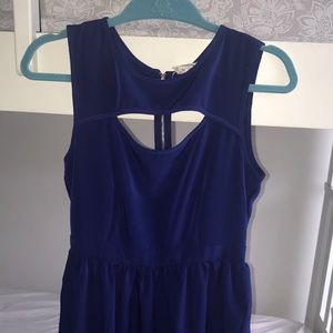 women’s blue dress